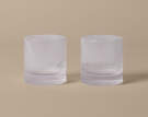 Ripple Tumbler Glasses, set of 2, clear