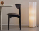 Boe Floor Lamp, silver/natural
