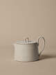 Flow Tea Pot, off-white speckle