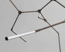 Stick Chandelier, bronze