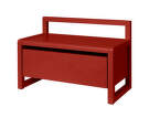 Little Architect Storage Bench, poppy red