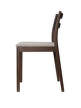 Boda Dining Chair Rugged Bouclé, dark stained beech/natural