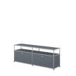 Komoda pod TV USM Haller O2, mid-grey-1