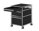 Zásuvkový kontejner na kolečkách USM Haller M63, graphite black-1