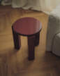 Atlas Stool Round, burgundy