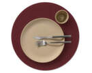 Table Mat Circle Nupo XL, burgundy