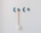 Stars & Moons Hooks, blue