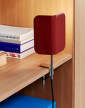 Apex Clip Lamp, maroon red