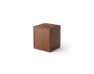 Mass Side Table w. Drawer, natural walnut