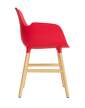 Form Armchair Oak, bright red