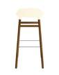 Form Bar Chair 75 cm Walnut, cream