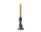 Gale Candle Holder Small, blackened aluminium