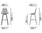 Eames Wire Bar Stool High