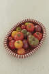 Barro Oval Dish L, natural with stripes