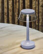 Bon Jour Unplugged Table Lamp, fade blue
