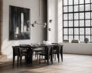 Brutus Slim Dining Chair, coffee