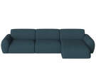 Núvol 3 Modules With Small Corner and Chaise Longue Right, dust blue