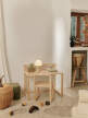 Frill Portable Lamp, cashmere/white