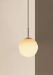 TR Bulb Pendant, polished steel