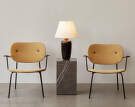 Plinth Side Table Tall, Grey Kendzo