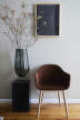Plinth Side Table Tall, Nero Marquina