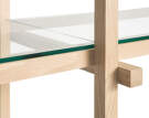 Woody Shelving System Low, clear glass