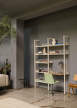 Rombe Full Bay Desk, alabaster