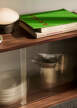 Rombe Full Bay Cabinet, anthracite/lacquered walnut