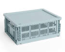 Colour Crate Lid Plastic Medium, dusty blue