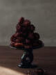 Damo Glass Centrepiece Ø21, dark grape