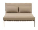Settle Lounge Bed without armrest, Ribbed Weave 5/taupe