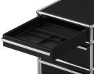 Zásuvkový kontejner na kolečkách USM Haller M63, graphite black-2