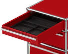 Zásuvkový kontejner na kolečkách USM Haller M63, ruby red-2