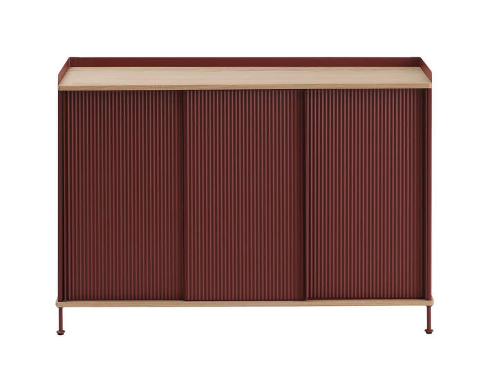 Enfold Sideboard 148x85, oak/deep red