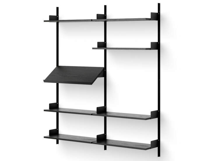 Living Shelf, black ash/black