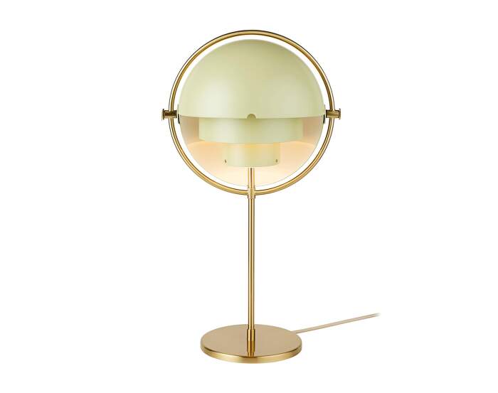 Multi-Lite Table Lamp, sage / brass