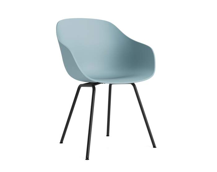 AAC 226 Chair Black Steel, dusty blue