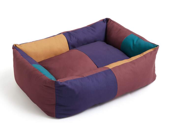 HAY Dogs Bed L, burgundy/green