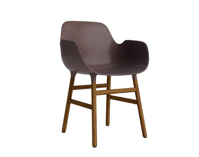 Form Armchair Walnut, brown