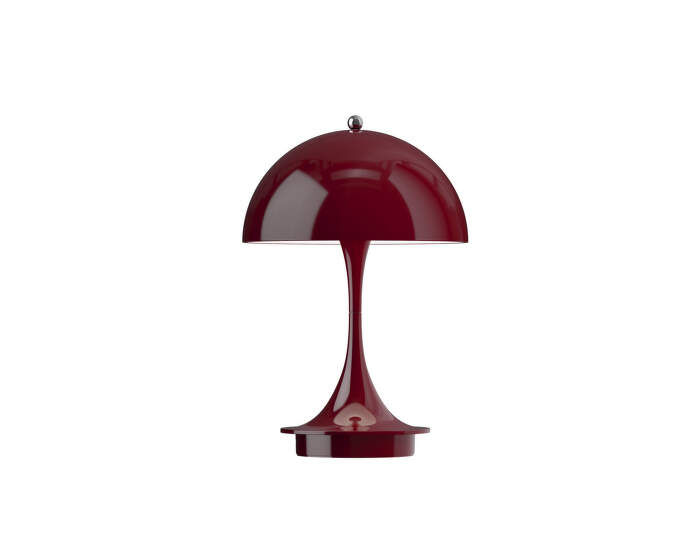 Panthella 160 Portable Lamp V3, opaque burgundy