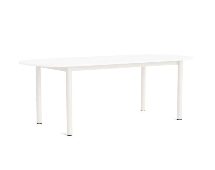Annex Oblong Table 220x95, cream white/white laminate