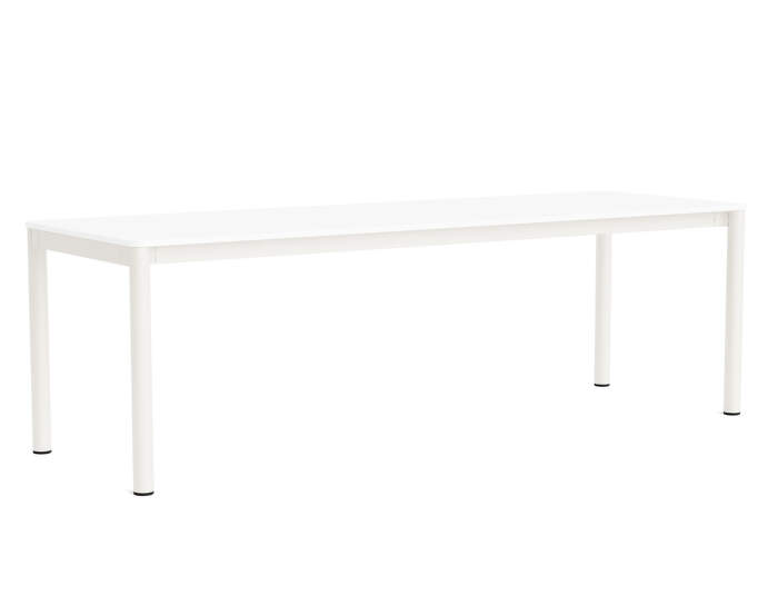 Annex Flush Table 240x80, cream white/white laminate