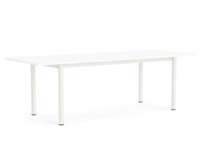 Annex Overhang Table 240x90, cream white/white laminate