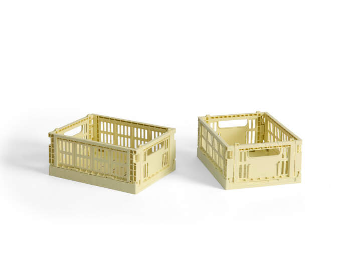 Colour Crate Mini, set of 2, light yellow