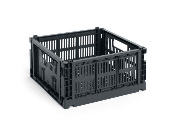 Colour Crate Medium Square, charcoal