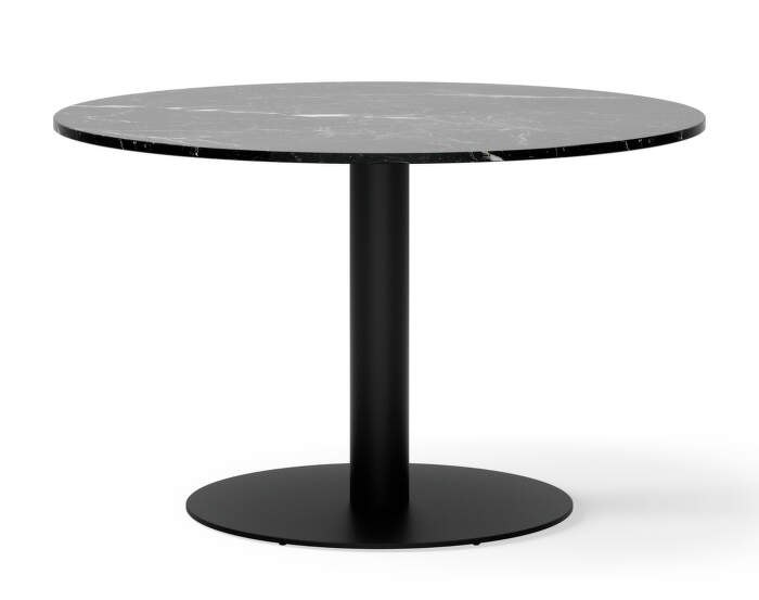 Florence Column Table Ø120, Black Marquina
