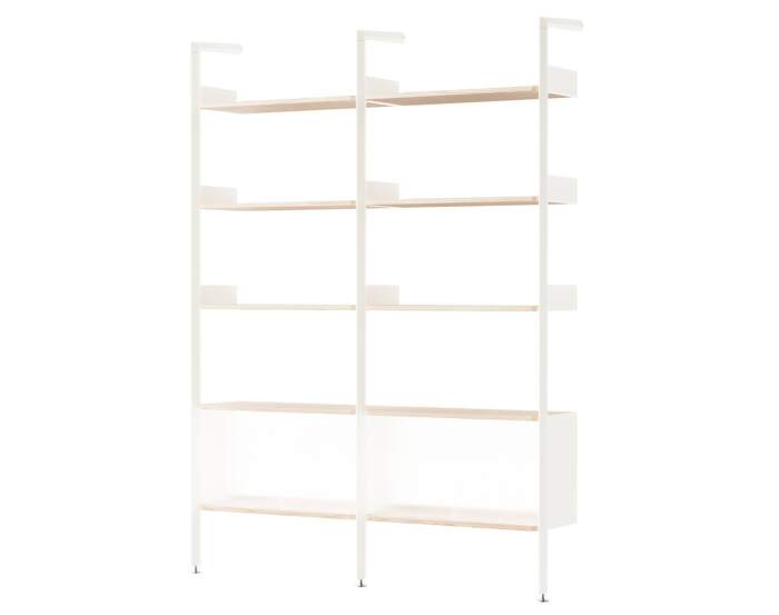 Rombe Configuration E, alabaster/lacquered oak