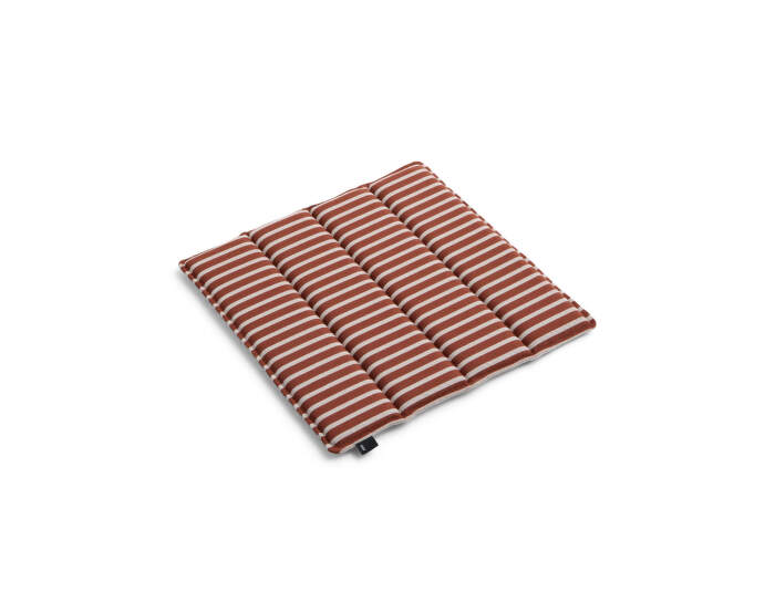 Terrazza Seat Cushion, terracotta bold stripe
