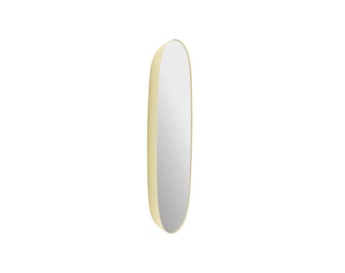Framed Mirror 59 cm, light yellow/clear