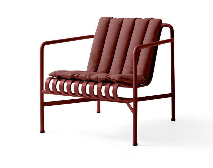 Textilní podsedák Palissade Lounge Chair Low Soft Quilted Cushion, iron red